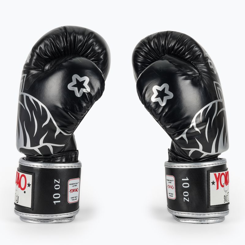 Рукавиці боксерські YOKKAO Original Boxing Gloves absolute black 4
