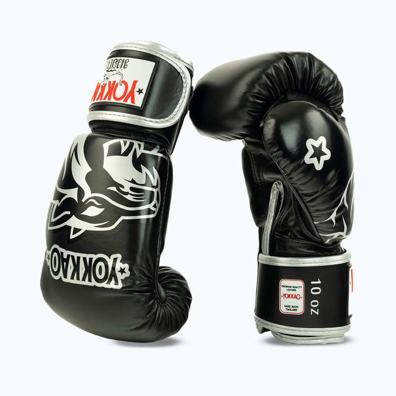 Рукавиці боксерські YOKKAO Original Boxing Gloves absolute black 4