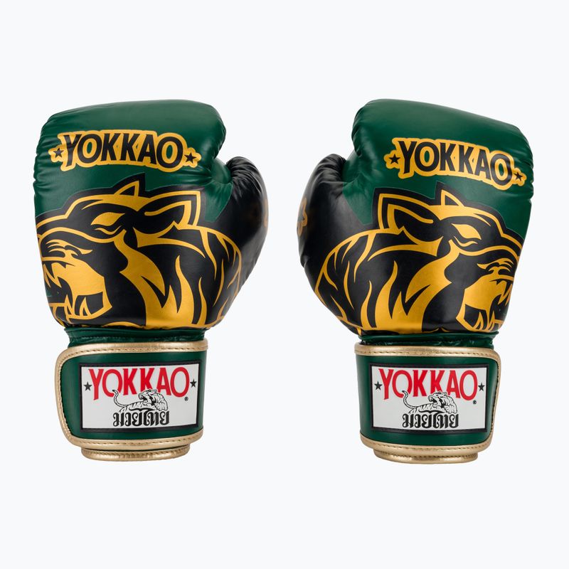 Рукавиці боксерські YOKKAO Original Boxing Gloves forest green 2