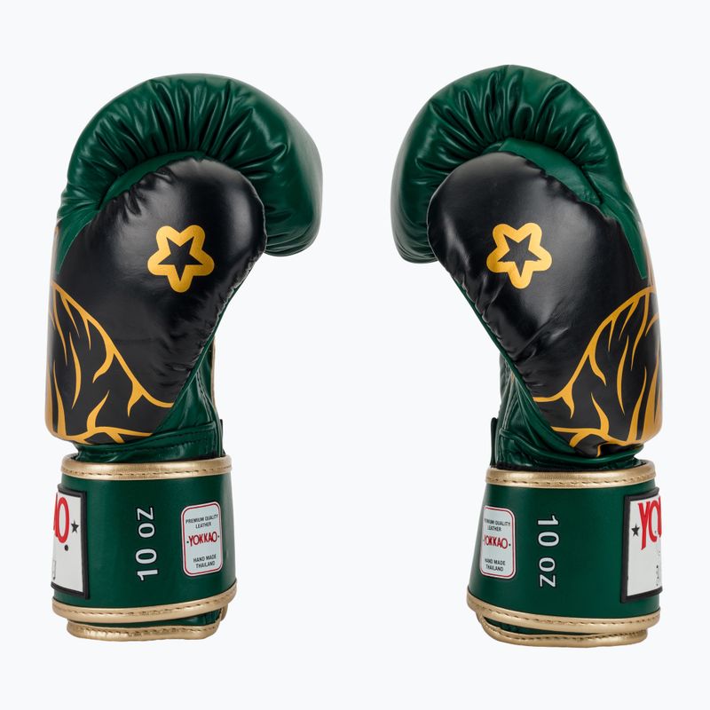 Рукавиці боксерські YOKKAO Original Boxing Gloves forest green 4