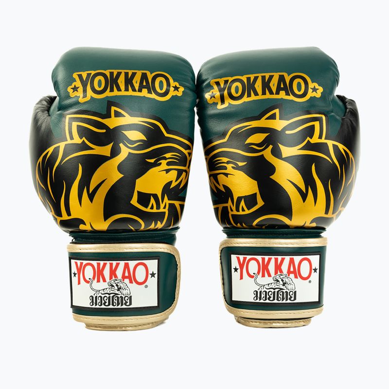 Рукавиці боксерські YOKKAO Original Boxing Gloves forest green 2