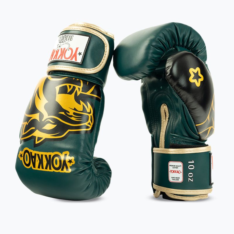 Рукавиці боксерські YOKKAO Original Boxing Gloves forest green 3