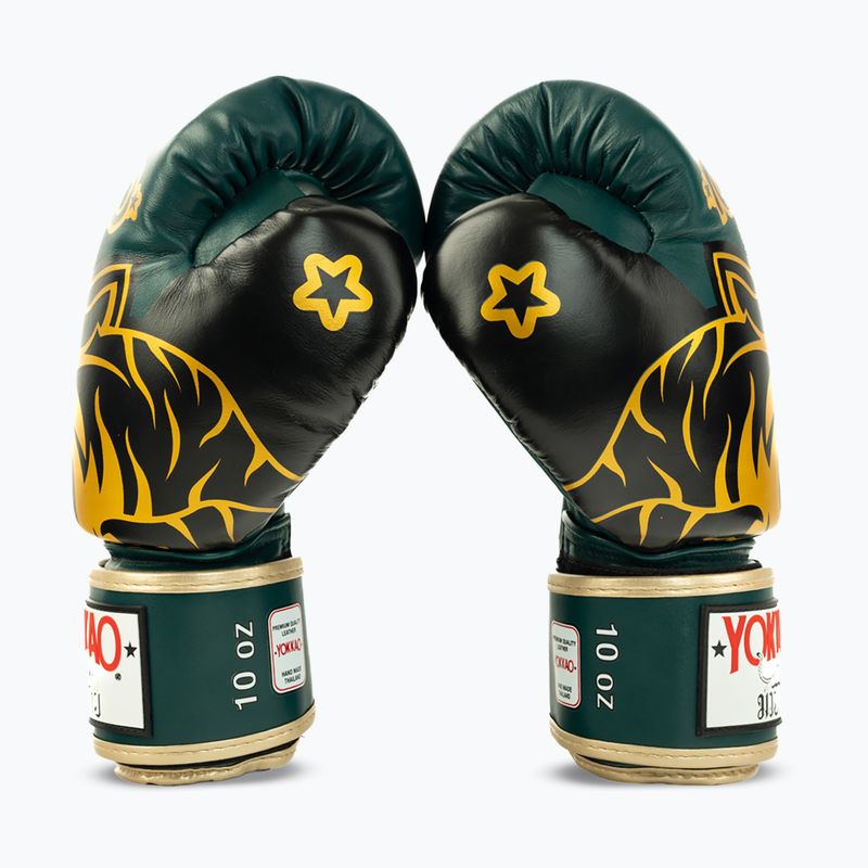 Рукавиці боксерські YOKKAO Original Boxing Gloves forest green 4