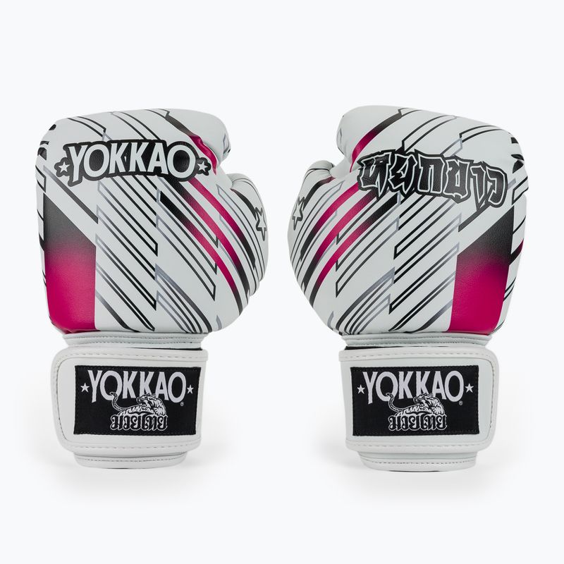 Рукавиці боксерські YOKKAO Power Boxing white 2