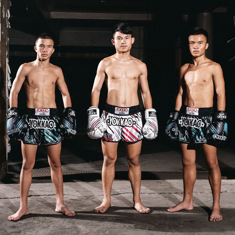 Шорти для тренувань чоловічі YOKKAO Power Muay Thai black 6