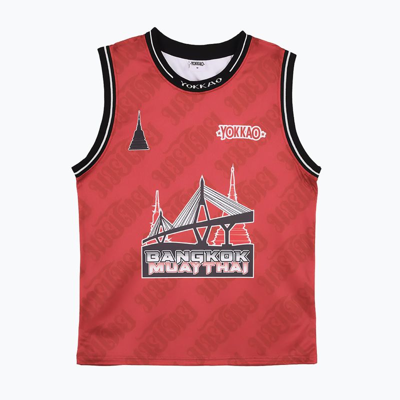 Футболка для тренувань чоловіча YOKKAO Basket Bridge Tank Top red