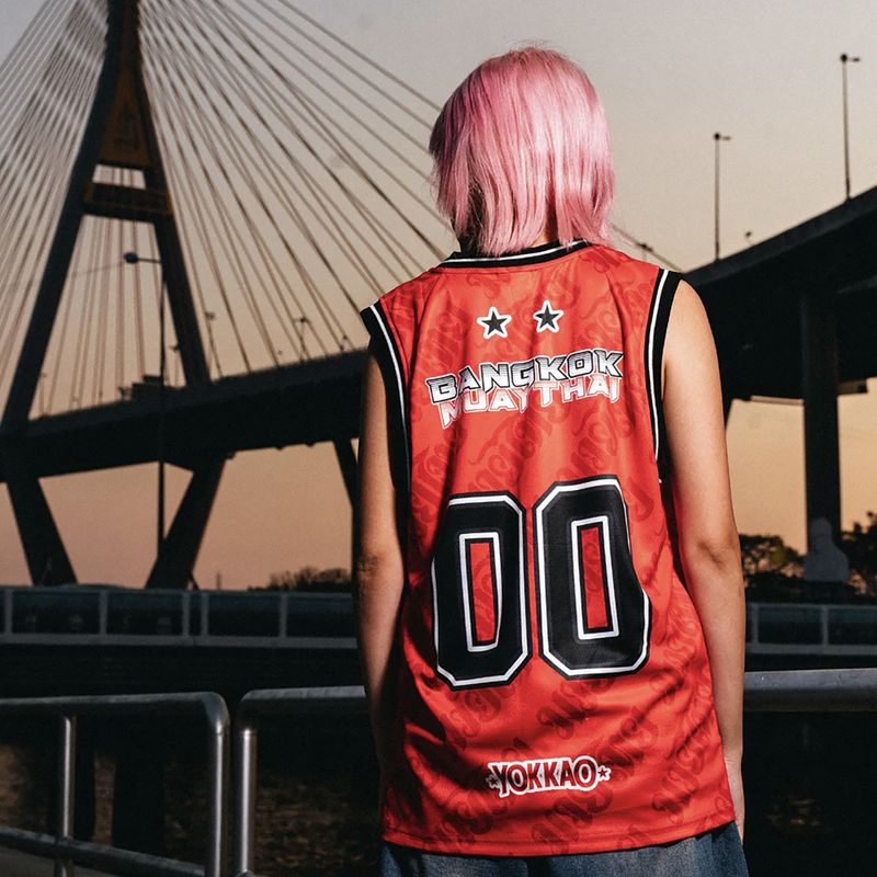 Футболка для тренувань чоловіча YOKKAO Basket Bridge Tank Top red 4