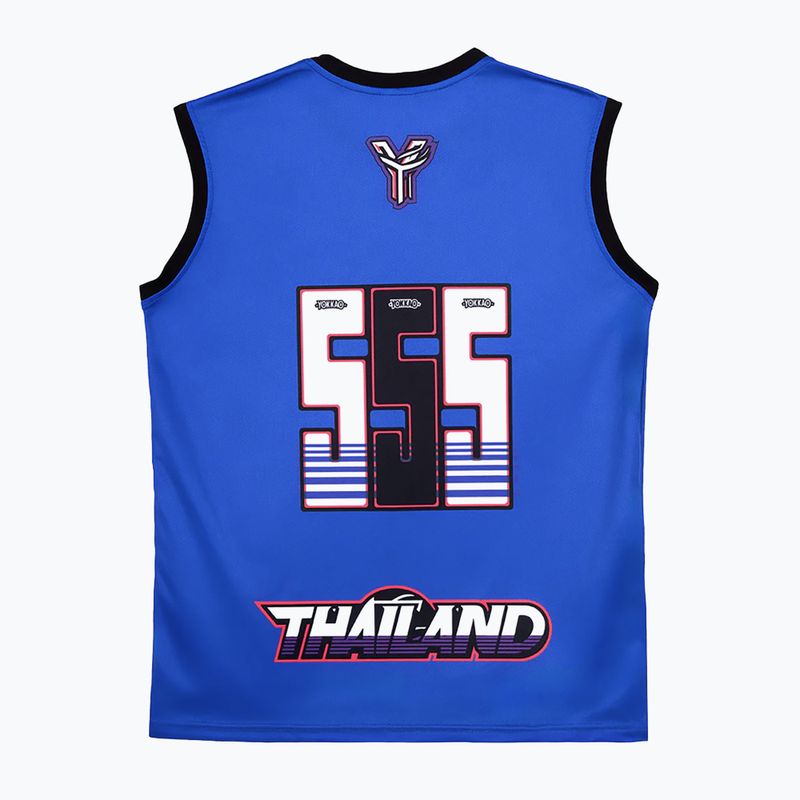 Футболка для тренувань чоловіча YOKKAO Tiger Workout Tank Top blue 2