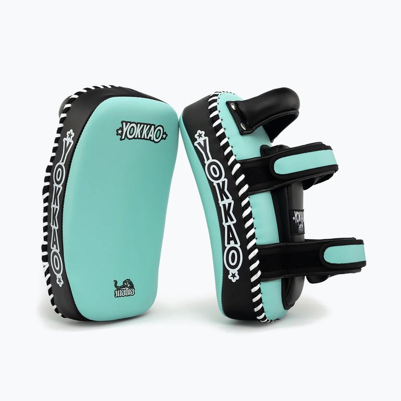 Щитки для тренувань YOKKAO Freestyle Kicking Pads 2 шт. tiffany/black 3