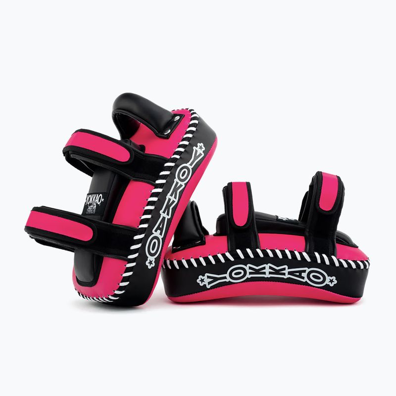 Щитки для тренувань YOKKAO Freestyle Kicking Pads 2 pcs. fuchsia/black 7