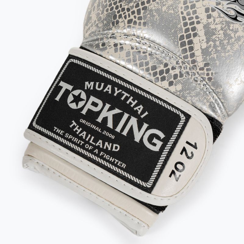 Рукавиці воксерські Top King Muay Thai Super Star Snake білі TKBGSS-02A-WH 4