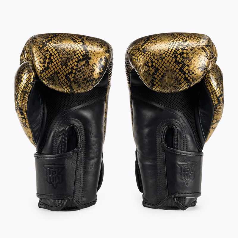 Рукавиці боксерські Top King Muay Thai Super Star Air Snake black/gold 2
