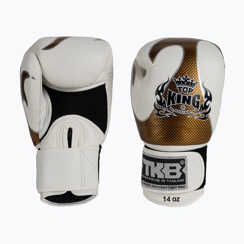Рукавиці боксерські Top King Muay Thai Empower білі TKBGEM-01A-WH