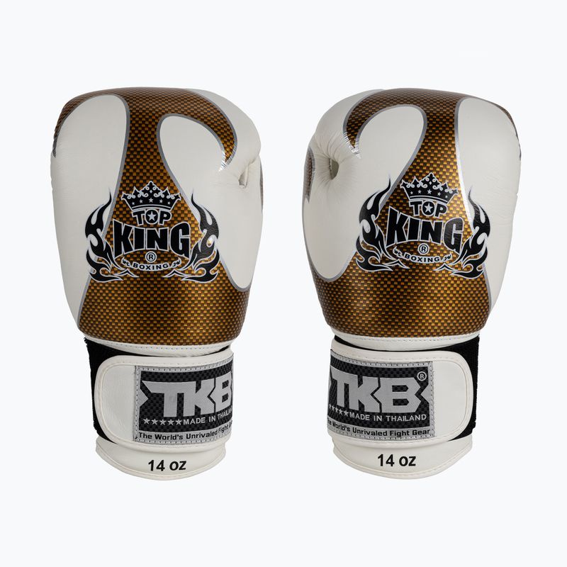 Рукавиці боксерські Top King Muay Thai Empower білі TKBGEM-01A-WH 2
