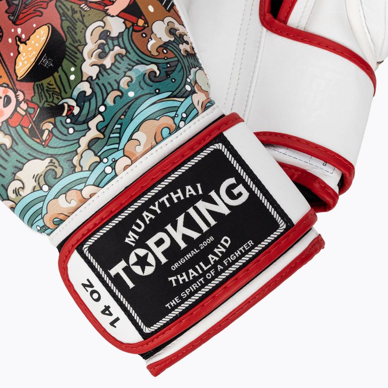 Рукавиці боксерські Top King Boxing Culture white/red TKBGCT-SL-1C1 5
