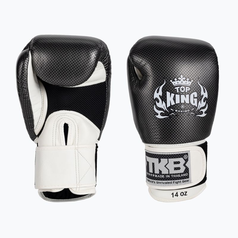 Рукавиці боксерські Top King Muay Thai Empower Air біло-сріблясті TKBGEM-02A-WH