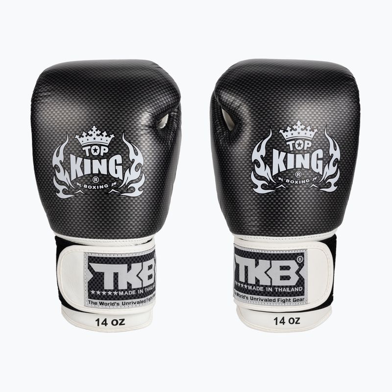 Рукавиці боксерські Top King Muay Thai Empower Air біло-сріблясті TKBGEM-02A-WH 2