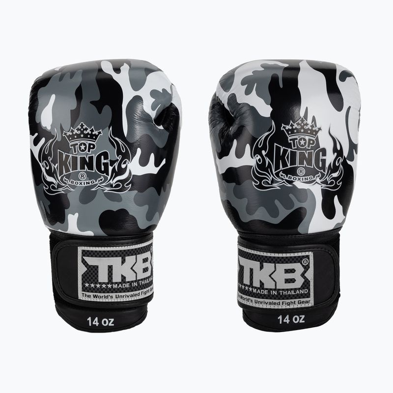 Рукавиці воксерські Top King Muay Thai Empower сірі TKBGEM-03A-GY 2