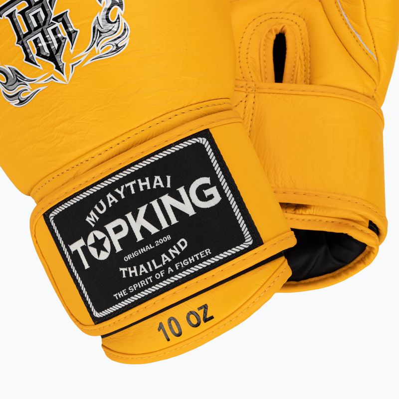 Рукавиці боксерські Top King Muay Thai Ultimate yellow 4