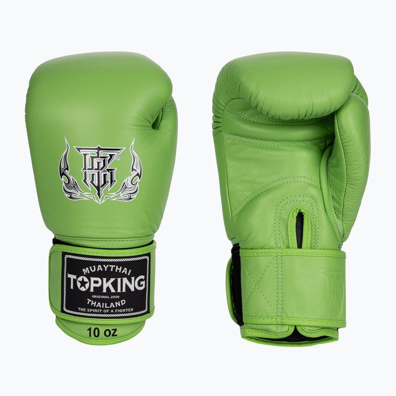Рукавиці боксерські Top King Muay Thai Ultimate green 3