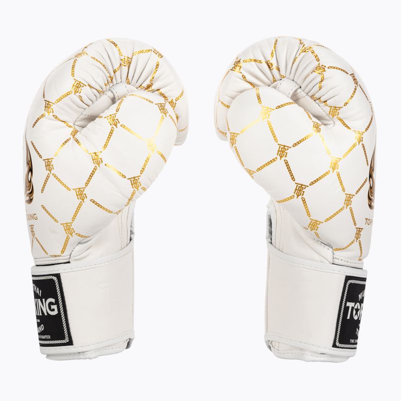 Рукавиці боксерські Top King Boxing Chain white/gold 3