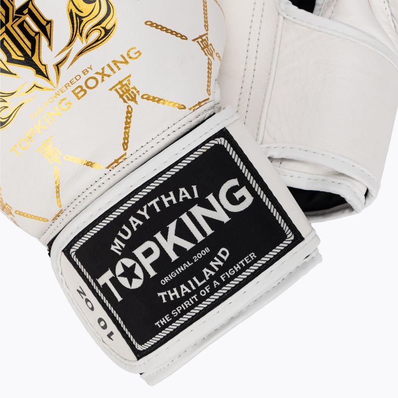 Рукавиці боксерські Top King Boxing Chain white/gold 4
