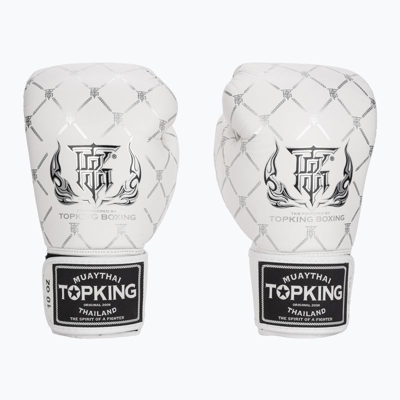 Рукавиці боксерські Top King Boxing Chain white/silver