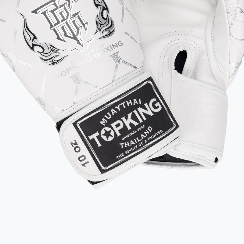 Рукавиці боксерські Top King Boxing Chain white/silver 5