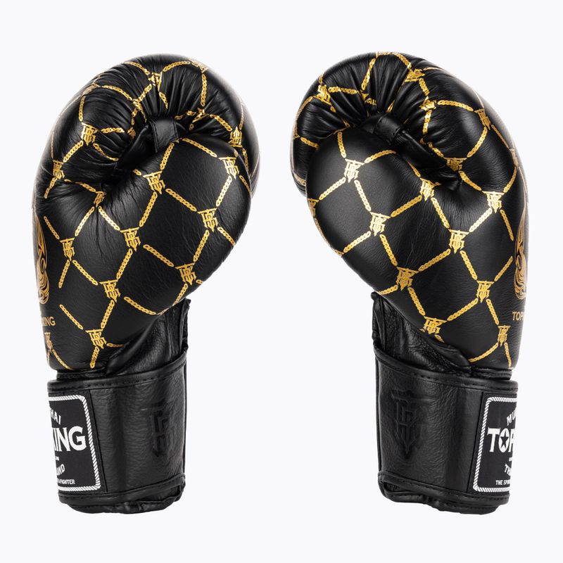 Рукавиці боксерські Top King Boxing Chain black/gold 3