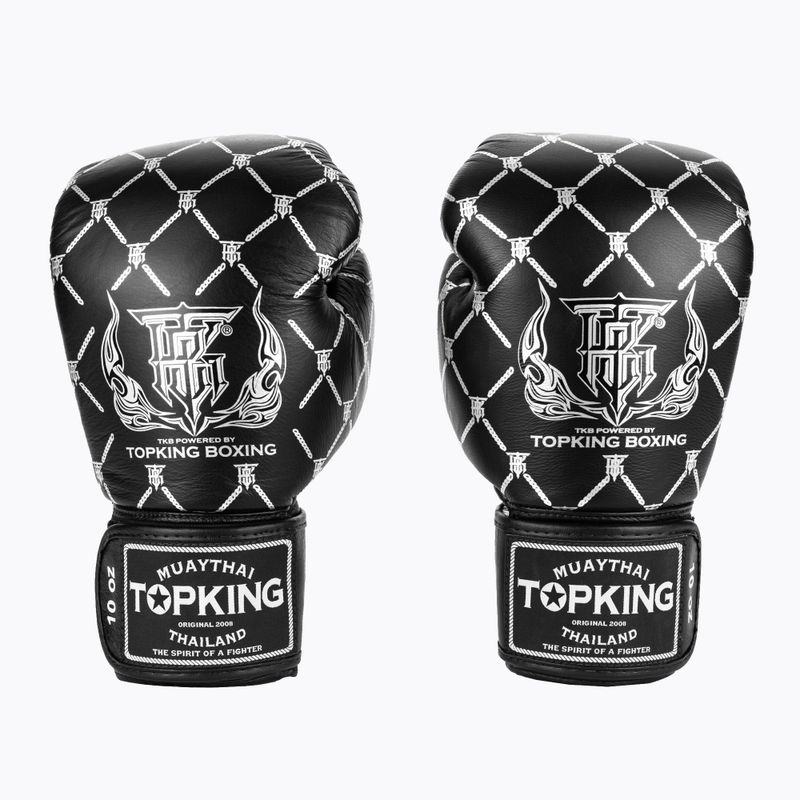 Рукавиці боксерські Top King Boxing Chain black/silver