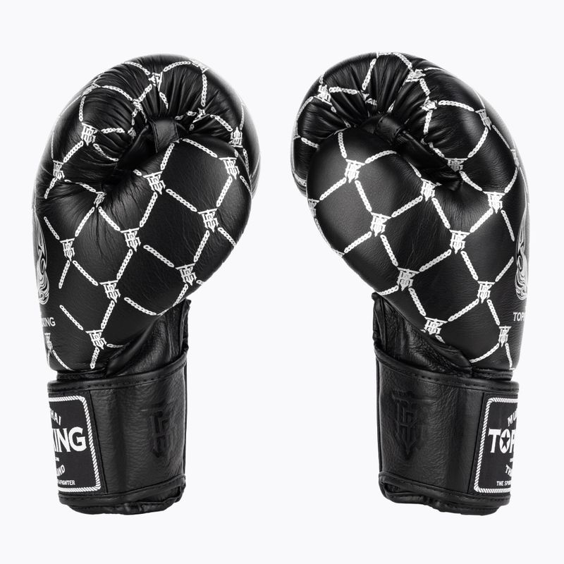 Рукавиці боксерські Top King Boxing Chain black/silver 3