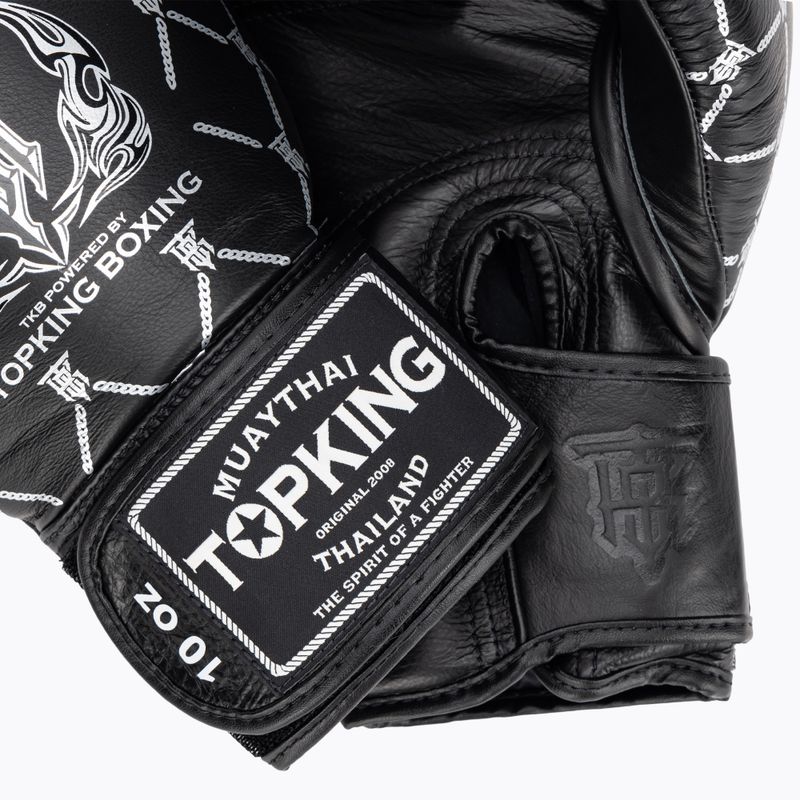 Рукавиці боксерські Top King Boxing Chain black/silver 4