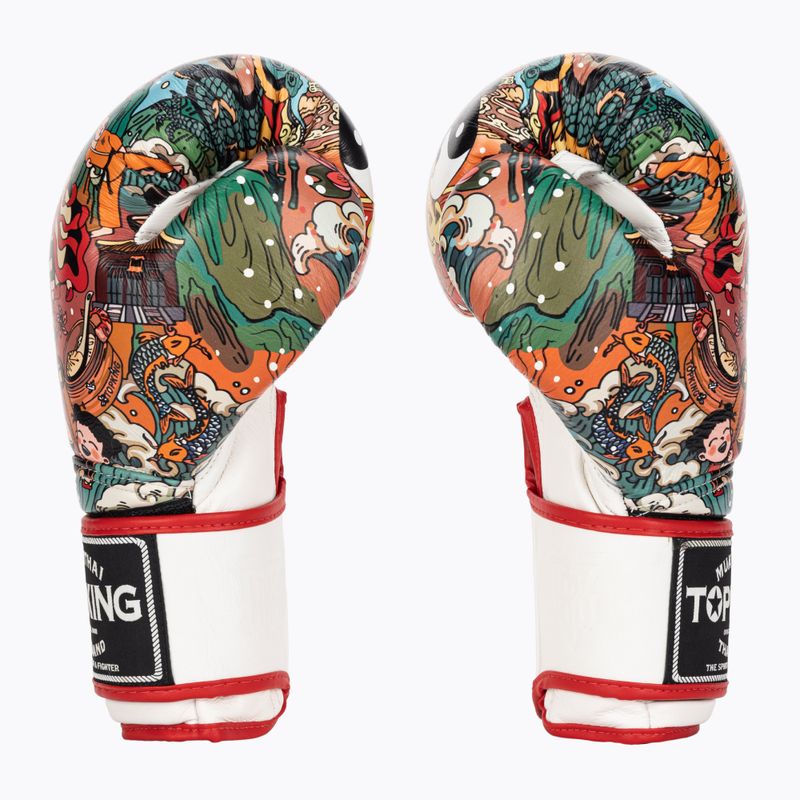 Рукавиці боксерські Top King Boxing Culture white/red TKBGCT-1C1 3