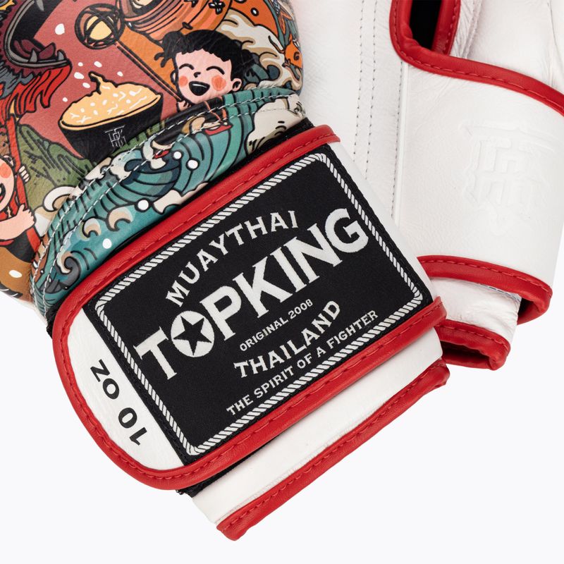 Рукавиці боксерські Top King Boxing Culture white/red TKBGCT-1C1 4