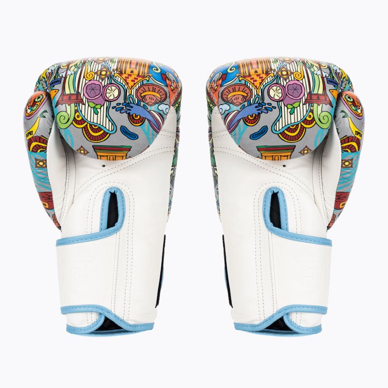 Рукавиці боксерські Top King Boxing Culture white/blue 2