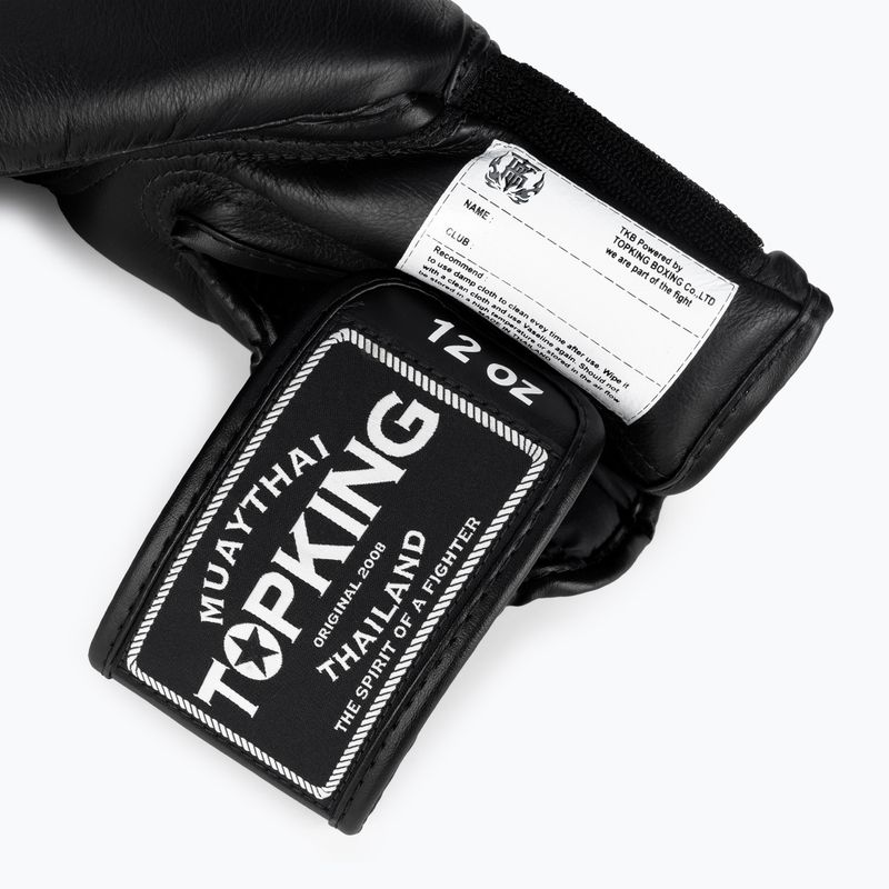 Рукавиці боксерські Top King Muay Thai Super Air black 5