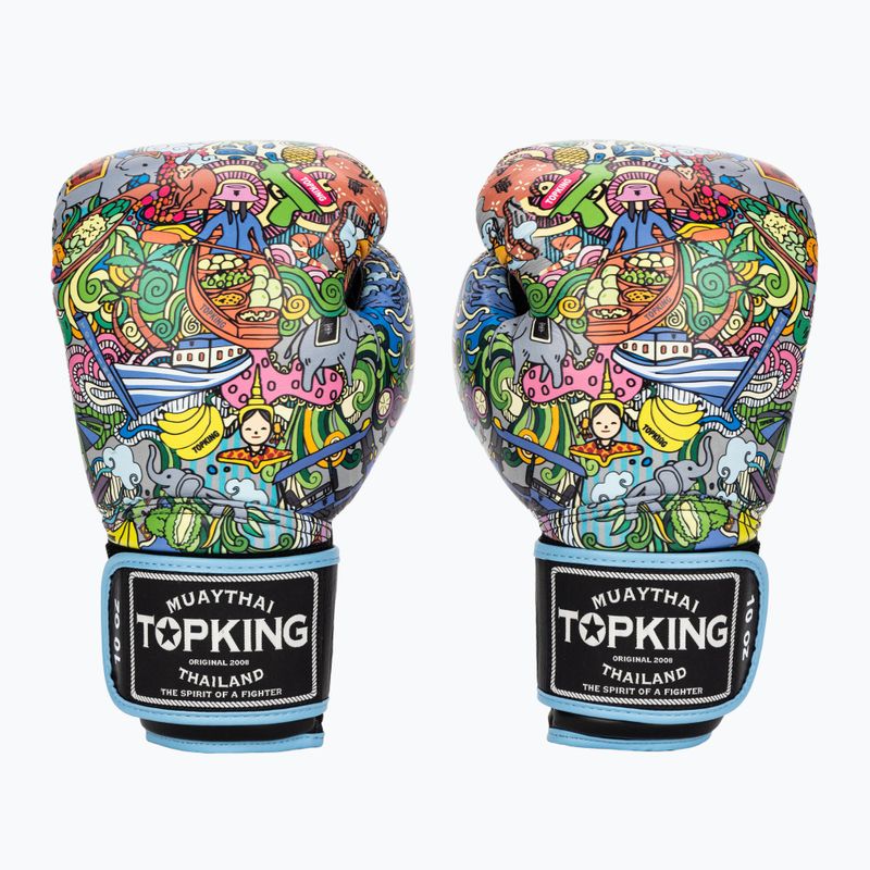 Рукавиці боксерські Top King Boxing Culture black/blue