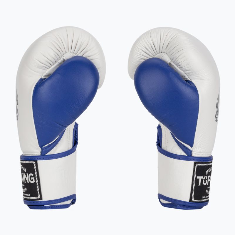 Рукавиці боксерські Top King Boxing Reborn white/blue 3