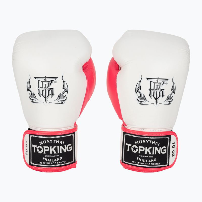 Рукавиці боксерські Top King Boxing Reborn white/pink