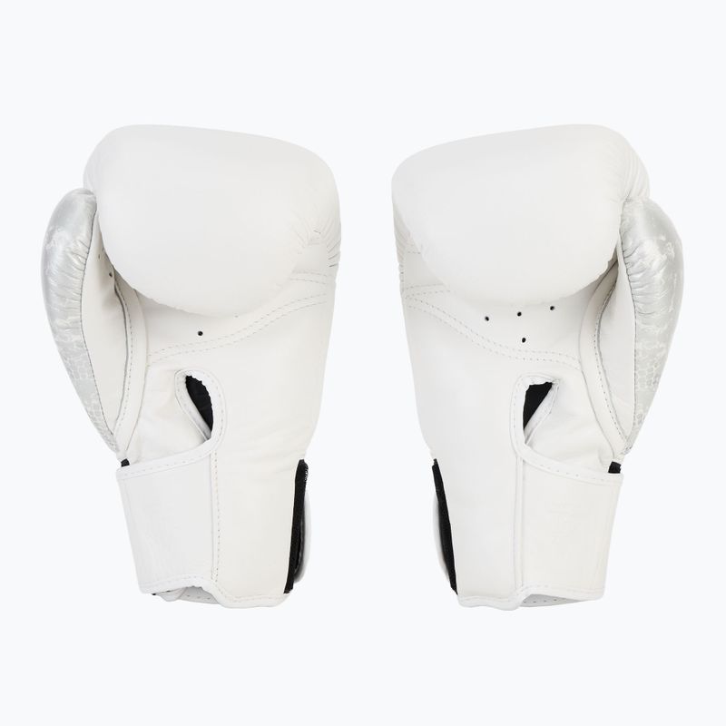 Рукавиці боксерські Top King Muay Thai Power Snake white/silver 3