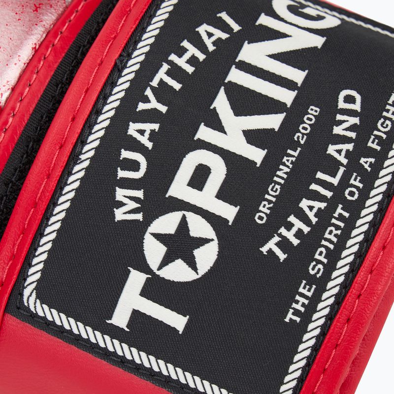 Рукавиці боксерські Top King Muay Thai Power Snake red/silver 5