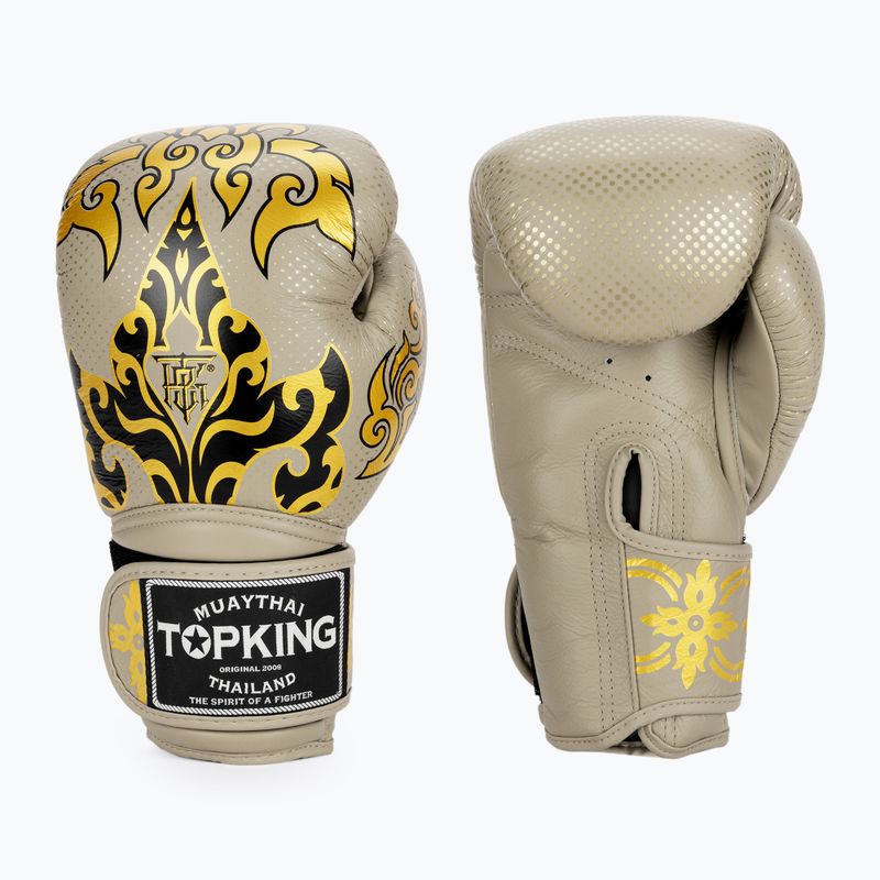 Рукавиці боксерські Top King Boxing Kanok beige