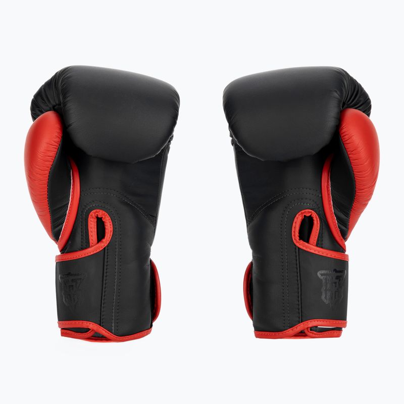 Рукавиці боксерські Top King Reborn Boxing Semi Leather black/red 2