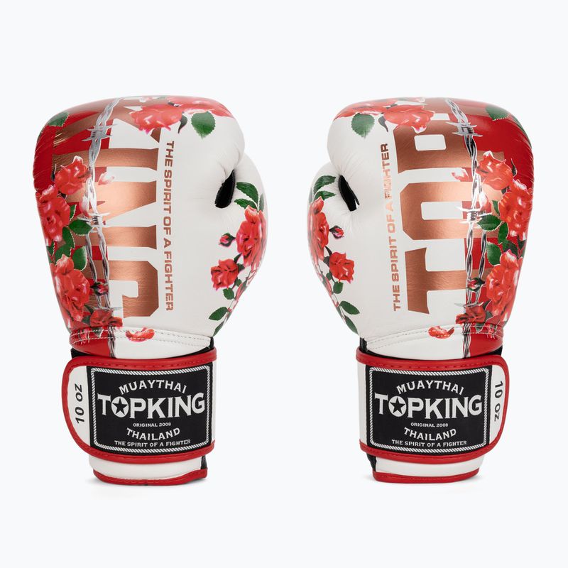 Рукавиці боксерські Top King Boxing Rose white