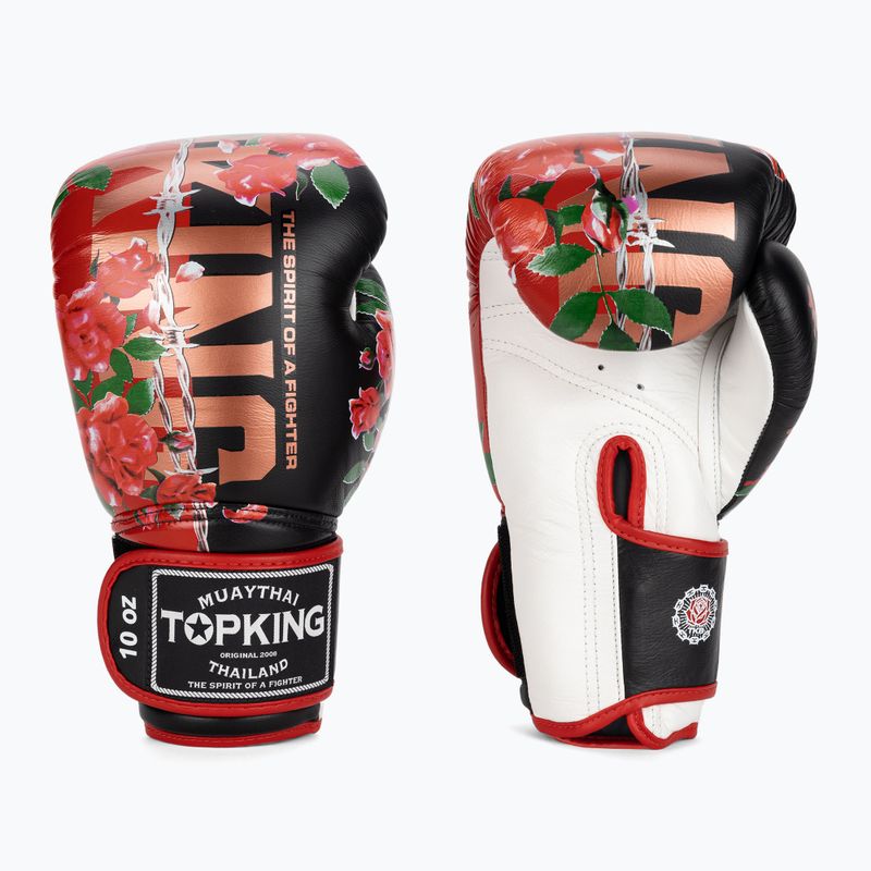 Рукавиці боксерські Top King Boxing Rose white/black