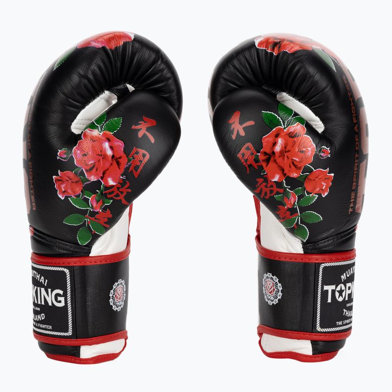 Рукавиці боксерські Top King Boxing Rose white/black 3