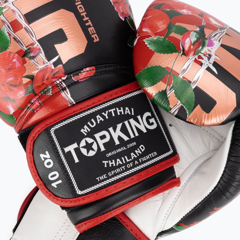 Рукавиці боксерські Top King Boxing Rose white/black 4