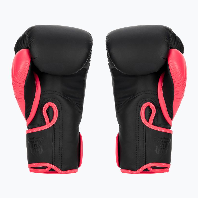 Рукавиці боксерські Top King Reborn Boxing Semi Leather black/pink 2