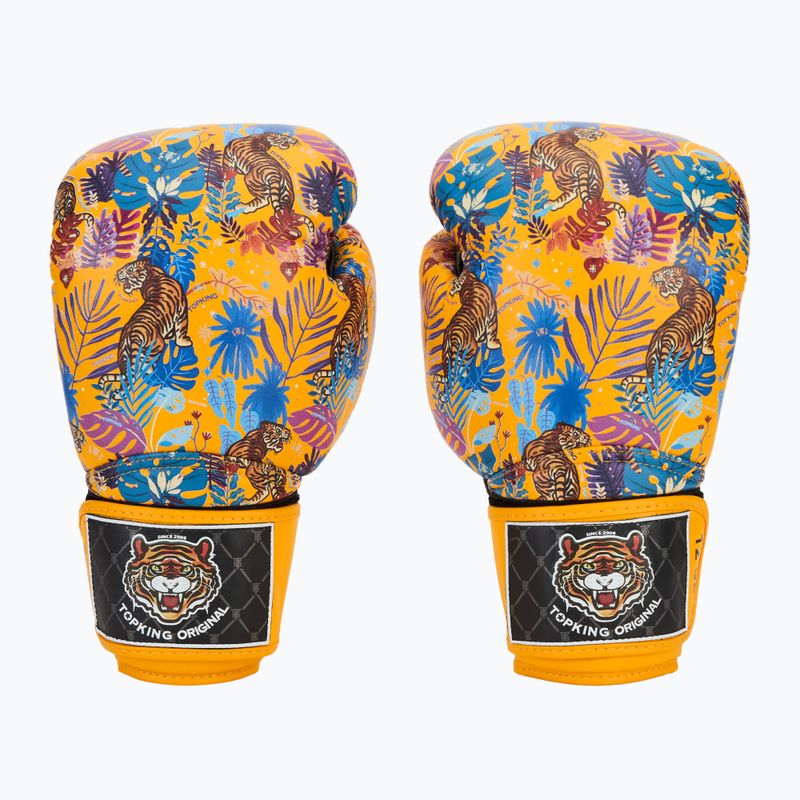 Рукавиці боксерські Top King Boxing Wild Tiger black/yellow 2