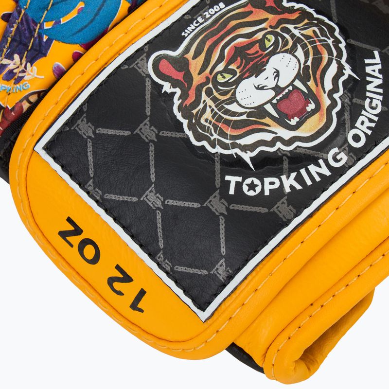 Рукавиці боксерські Top King Boxing Wild Tiger black/yellow 5